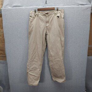 Dakota Grizzly Men's Pants Tan Size 36x34  5-Pocket Cotton Blend  Flannel Lining